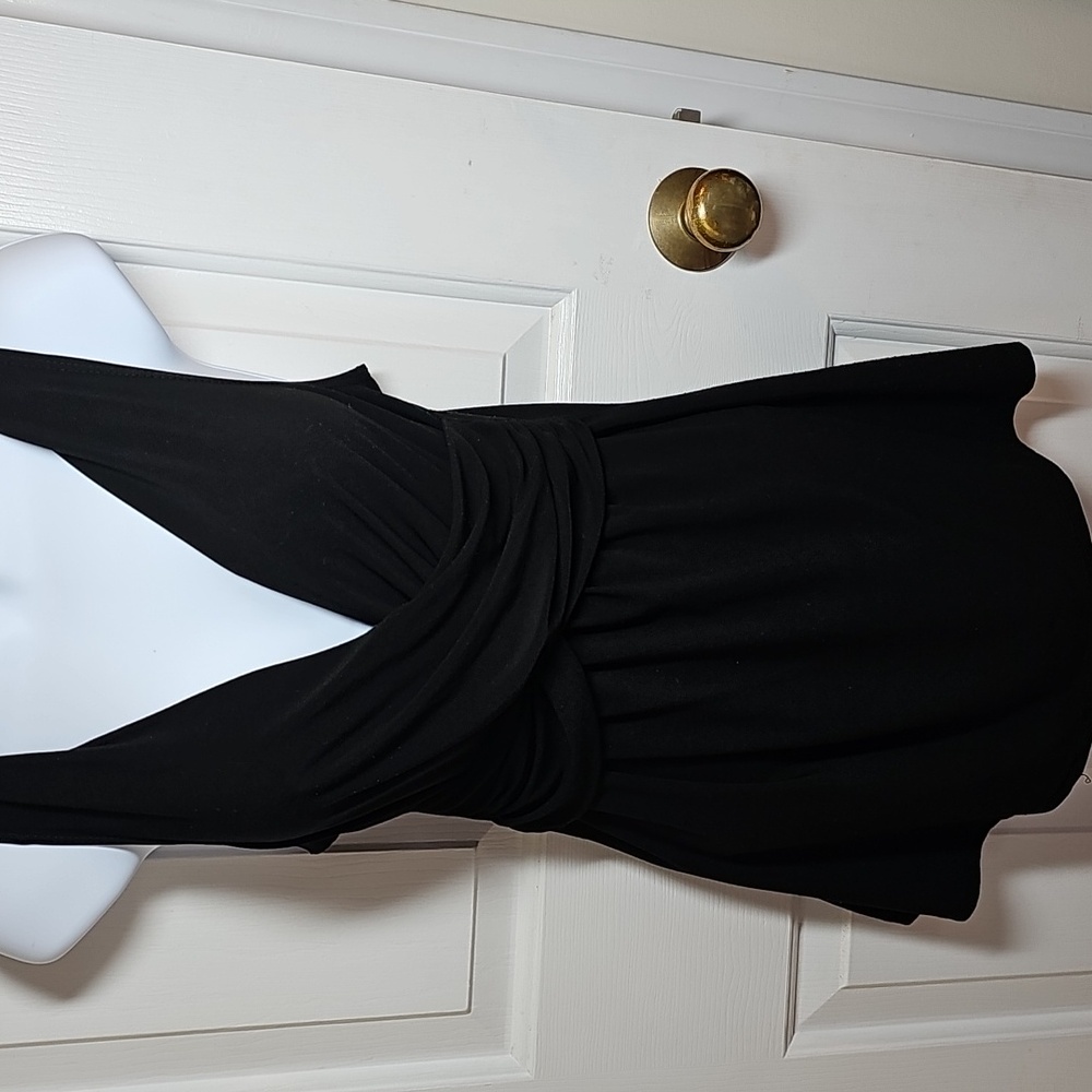 Elegant Black Sleeveless Long Tank Top Tunic Body Central S